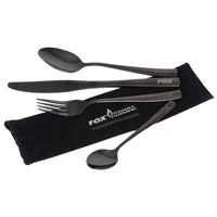 Fox Cookware Black Stainless Cutlery Set